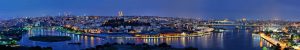 Golden Horn panorama from Pierre Loti, Istanbul, Turkey
